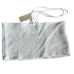 Universal Thread Women's White Smocked Tank Top - Size XL - NWT